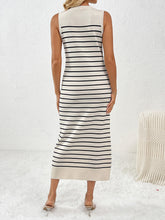 Round Neck Sleeve Midi Knit Dress OutfitFlow